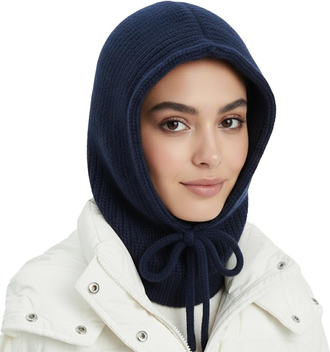 Hooded Scarf Beanie for Women Men Balaclava Scarves Hat for Fall Winter