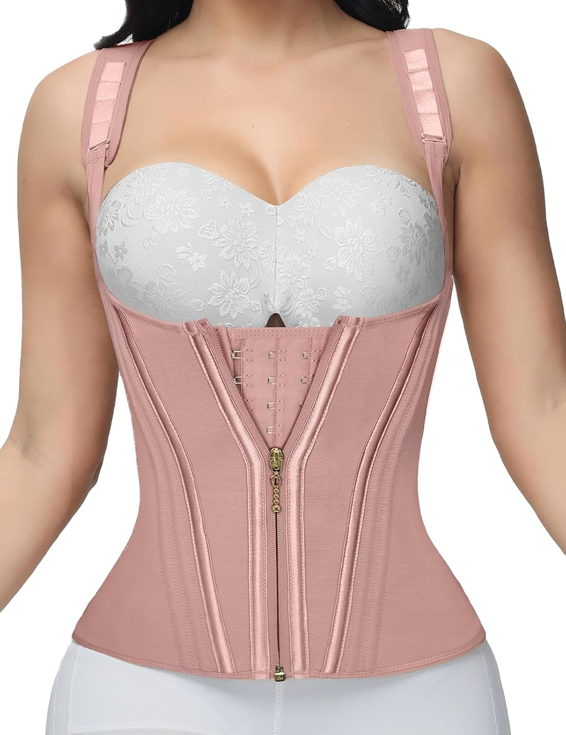 SHAPSHE Waist Trainer for Women, Tummy Control Sports Girdle, Workout Body Shaper with Adjustable Shoulder Strap