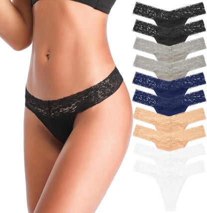 ANNYISON low waist cotton thong underwear