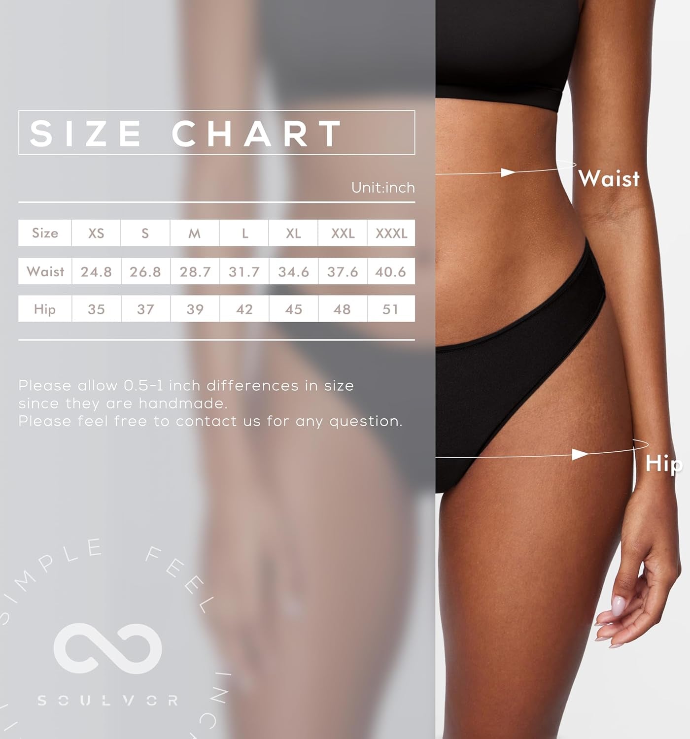 MagneticFit 100% cotton lining thong panties detail