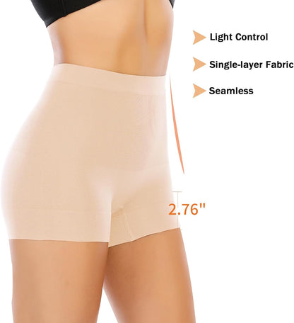 High-waisted tummy control slip shorts for slimming