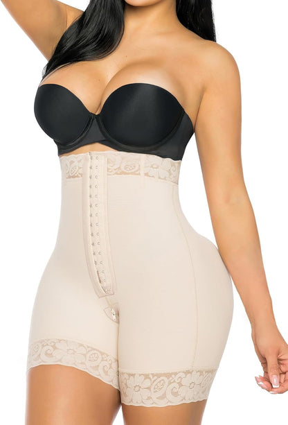 YIANNA colombian shapewear flat lay showing construction