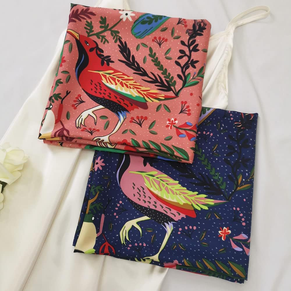 Julunar Silk like Head Scarf for Women - Satin Large Hair Scarves - 35" Square Silk Hair Wrap for Sleeping with Gift Packed