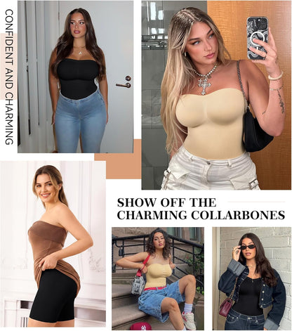 Seamless buttery-soft full body shaper slimming bodysuit