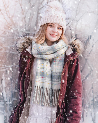 Winter Scarf for Women - Premium Blanket Scarf for Women Winter, Cozy Fashion Scarves Accessory 78.7"X24.8"