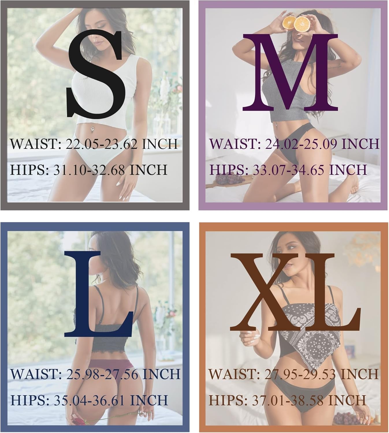 Multi-pack cotton thongs displaying color variety and style