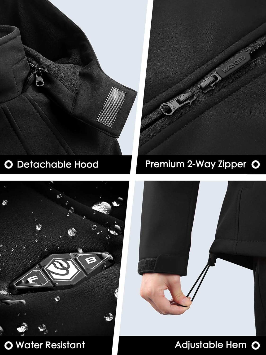 Slim fit heated coat styled for ice skating and winter sports