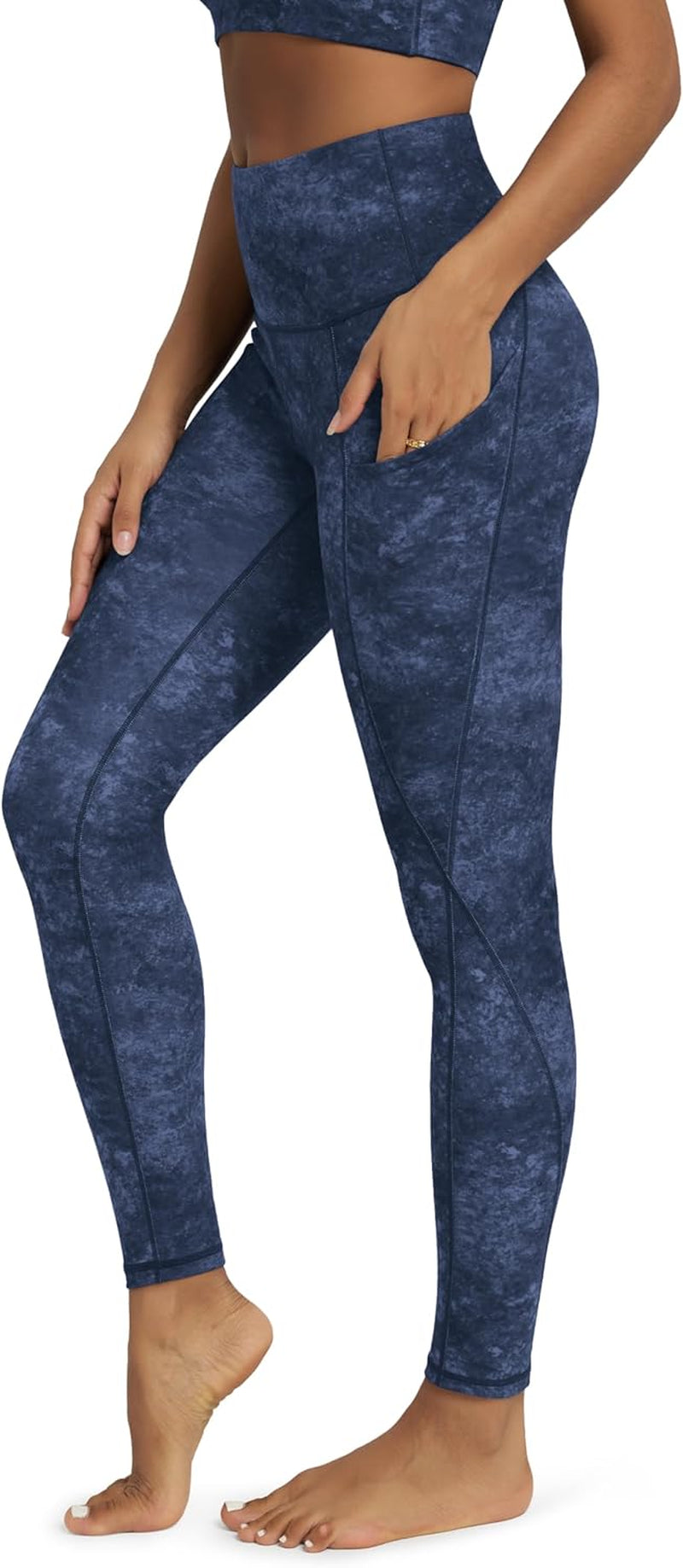 ODODOS Women'S High Waisted Yoga Leggings with Pockets, Tummy Control Non See through Workout Athletic Running Yoga Pants