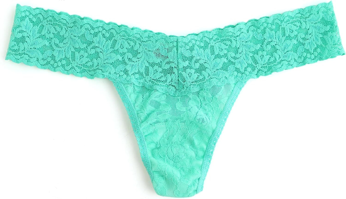 Hanky Panky lacy lingerie thong in limited edition winter holiday colors