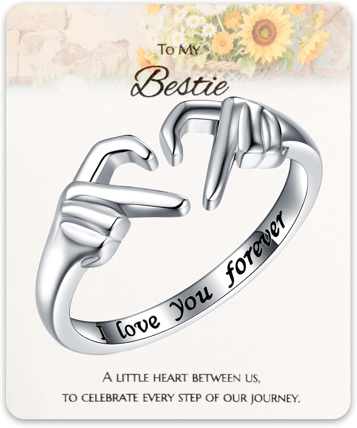 Rose gold Claddagh ring for women with polished finish