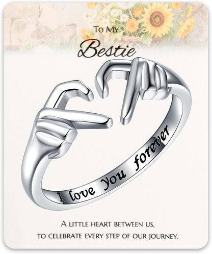 Rose gold Claddagh ring for women with polished finish