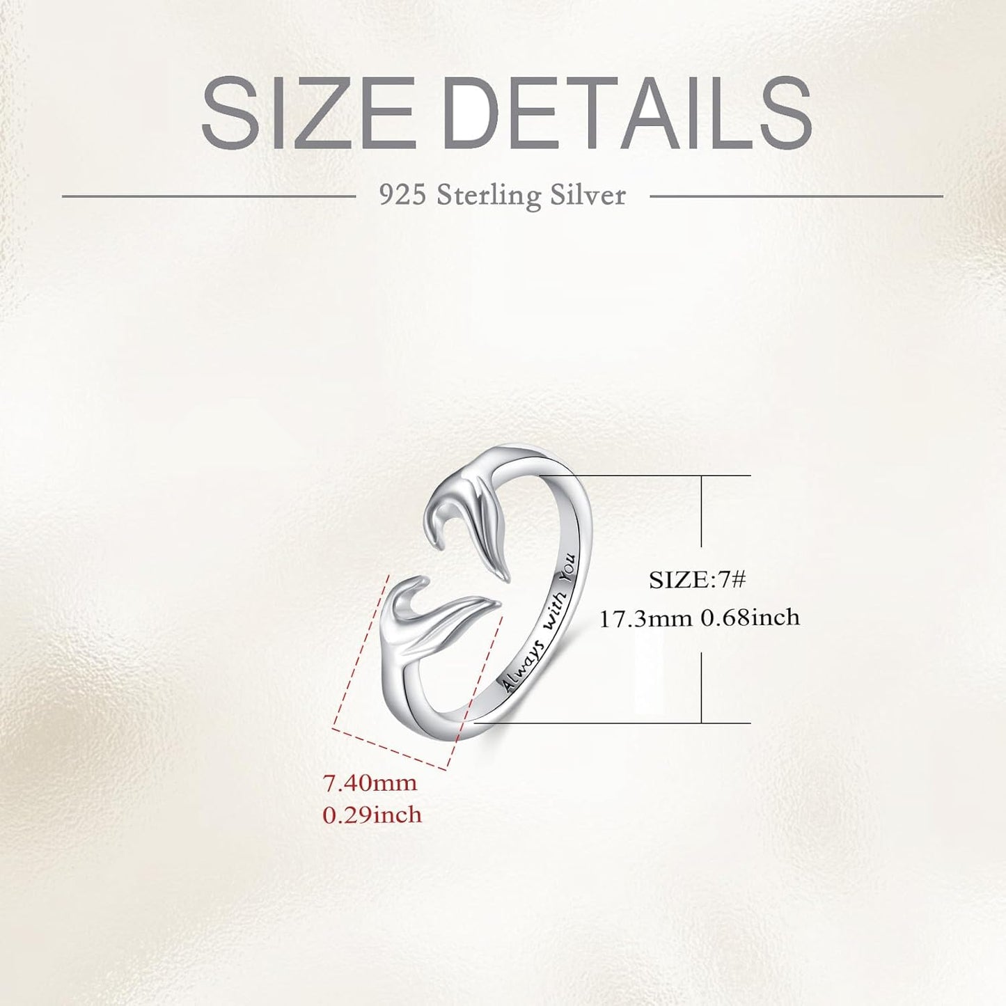 Adjustable love ring perfect for friends and lovers from POPLYKE