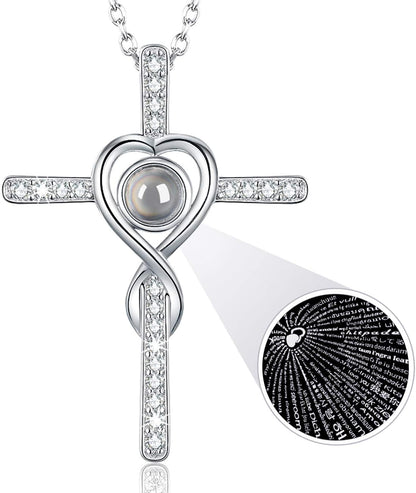 Dorella Love Infinity Christmas Jewelry for Women Birthday Gifts Wife Mom December January Birthstones Blue Topaz Garnet and More Stones Jewelry 925 Sterling Silver