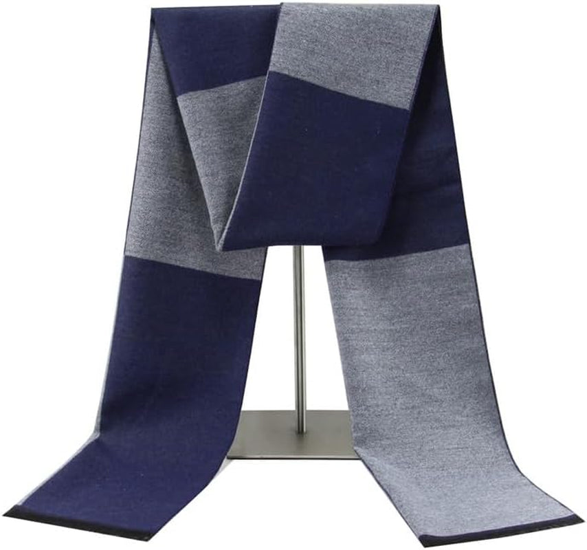 Define Essentials Men'S Winter Warm Long Soft Plaid Scarf with Tassels, Soft Classic Mens Scraves