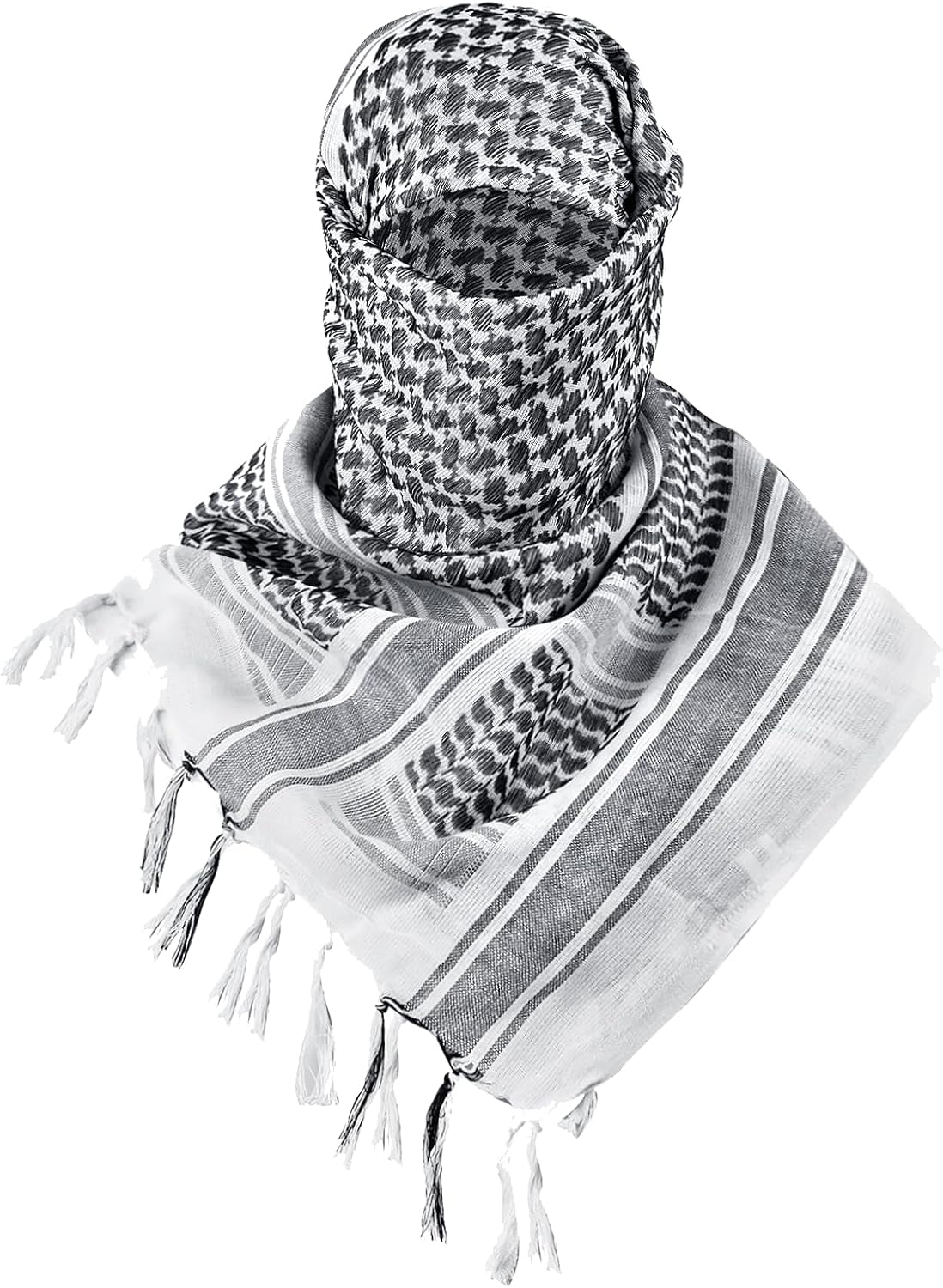FREE SOLDIER Scarf Military Shemagh Tactical Desert Keffiyeh Head Neck Scarf Arab Wrap with Tassel for Men Women