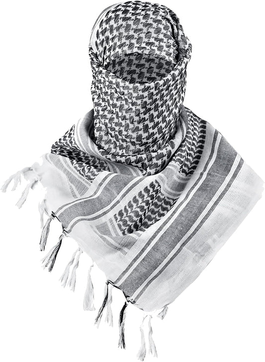 FREE SOLDIER Scarf Military Shemagh Tactical Desert Keffiyeh Head Neck Scarf Arab Wrap with Tassel for Men Women