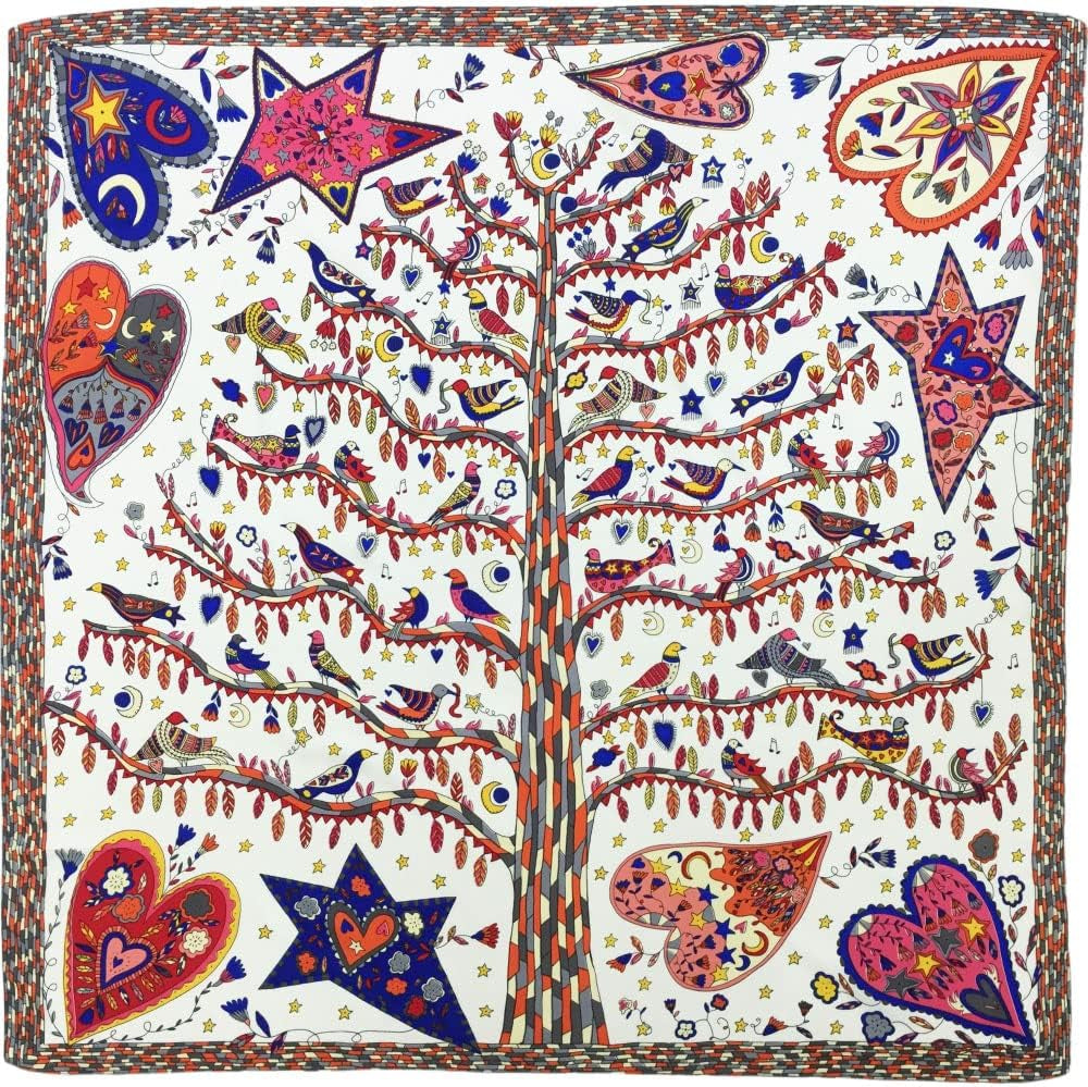 Julunar Silk like Head Scarf for Women - Satin Large Hair Scarves - 35" Square Silk Hair Wrap for Sleeping with Gift Packed