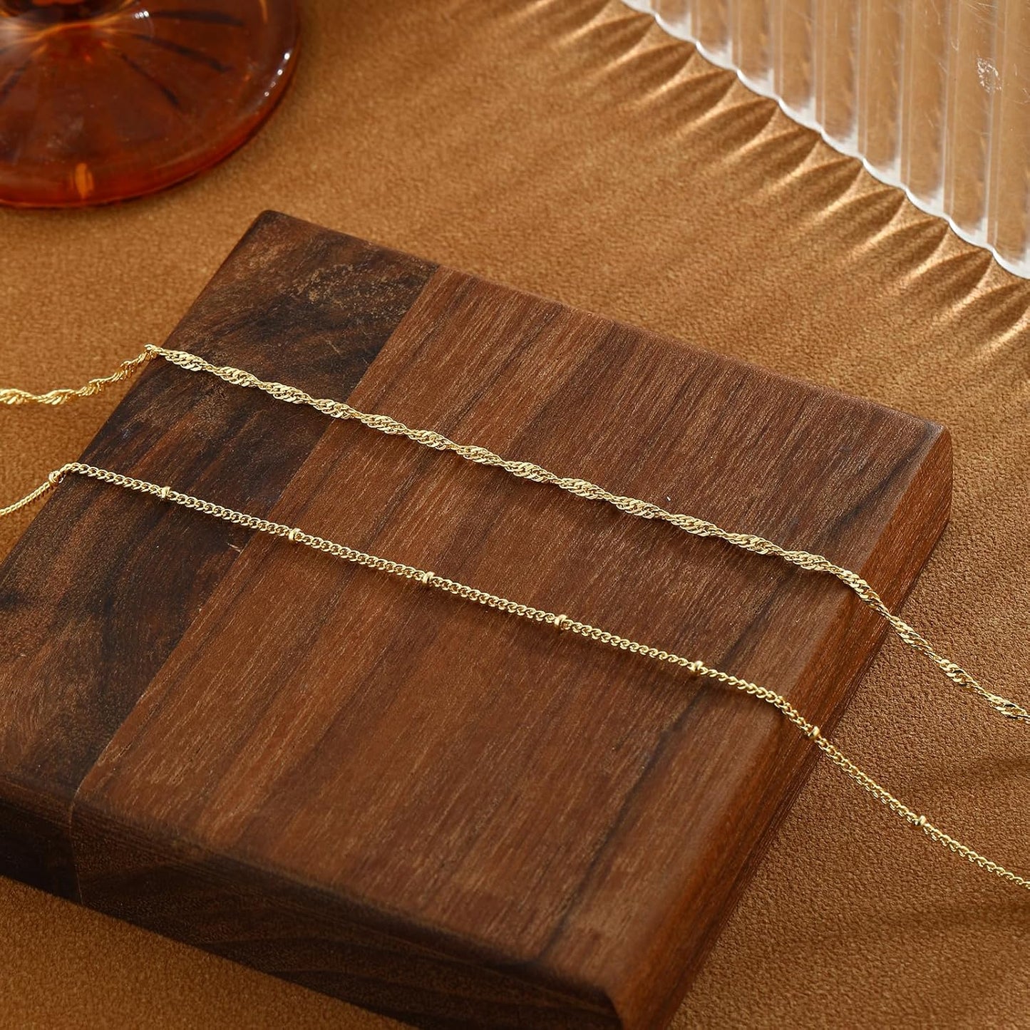 Gold Waist Chain for Women Dainty 14K Gold Plated Layered Belly Chain Adjustable Bikini Belly Beads for the Waist Waterproof Beach Accessories Body Chain Jewelry for Gifts