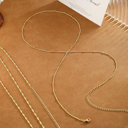 Gold Waist Chain for Women Dainty 14K Gold Plated Layered Belly Chain Adjustable Bikini Belly Beads for the Waist Waterproof Beach Accessories Body Chain Jewelry for Gifts