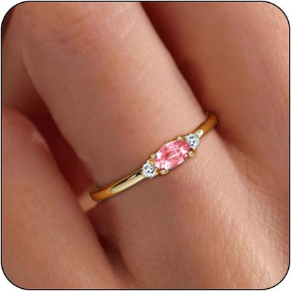 Emerald green CZ ring sizes 6-11 adjustable