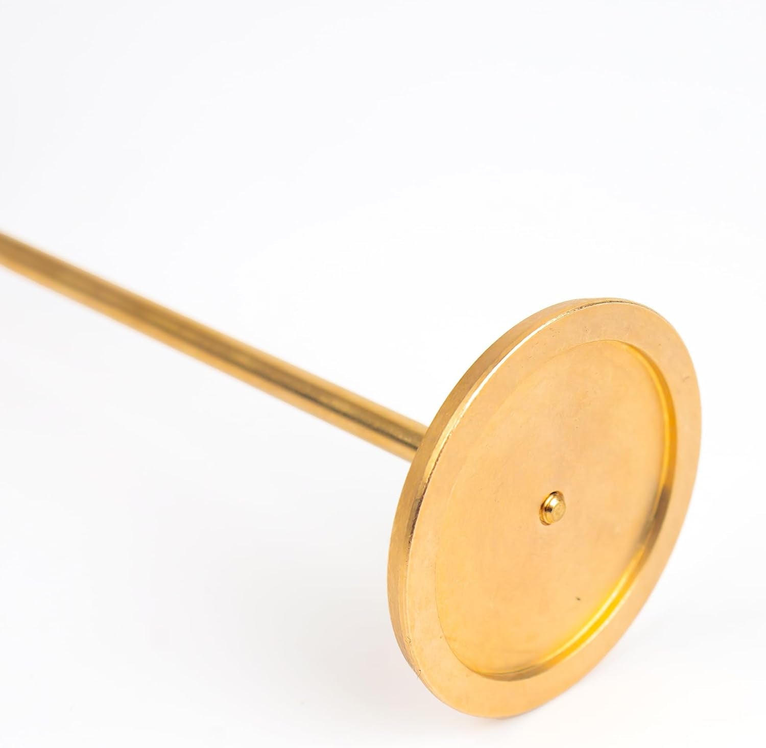 Ear Shaped Earring Display Stand, Piercing Stud Holder, Copper round Base Silicone Body Mannequin Model Organizer, Navel Jewelry Rack for Girl Women Shows Birthday Wedding Decor (Left&Right, White)