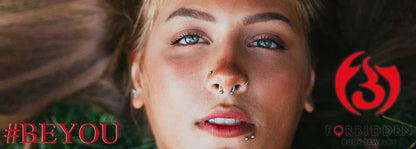 Forbidden Body Jewelry Nipple Barbell, Nipple Bars, Silver Nipplerings Piercing Surgical Steel 8G - 18G Straight Barbell Body Jewelry (Sold Individually)