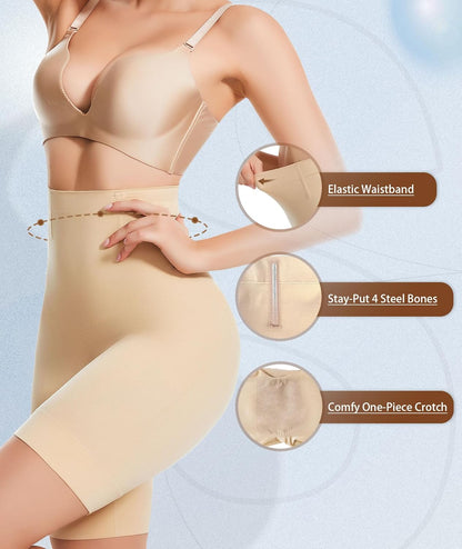 Sellto shapewear shorts demonstrating tummy control and waist shaping