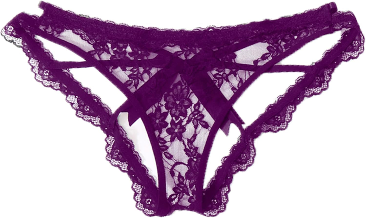 Avidlove lace cheeky panties with cute bow back detail front view