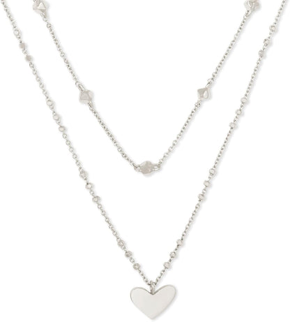 Kendra Scott Ari Heart Multistrand Necklace, Fashion Jewelry for Women