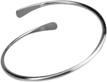 Beaditwearitloveit Brass Cuff Bracelets Set, African Brass Bangles for Women, Hammered Ends Stacking Bracelets, Boho Tribal Cultural Jewelry