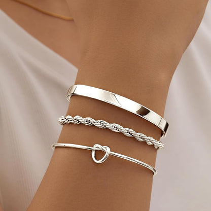 Close up of silver cuff bangle bracelet texture and quality