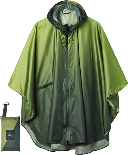 Saphirose Unisex Rain Poncho Waterproof Raincoat Hooded for Adults Women with Pockets
