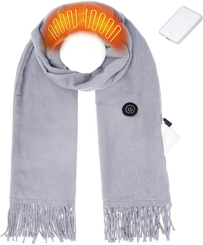 EN'DA Professional Heated Scarf for Women and Men with Rechargeable Battery, Winter Electric Scarf for Cold Weather