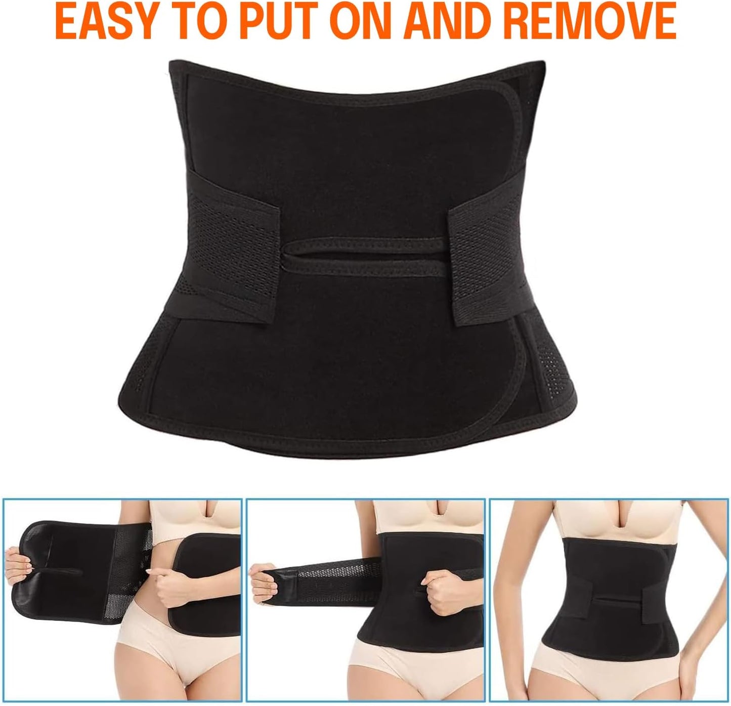C-section belly binder showing compression technology detail