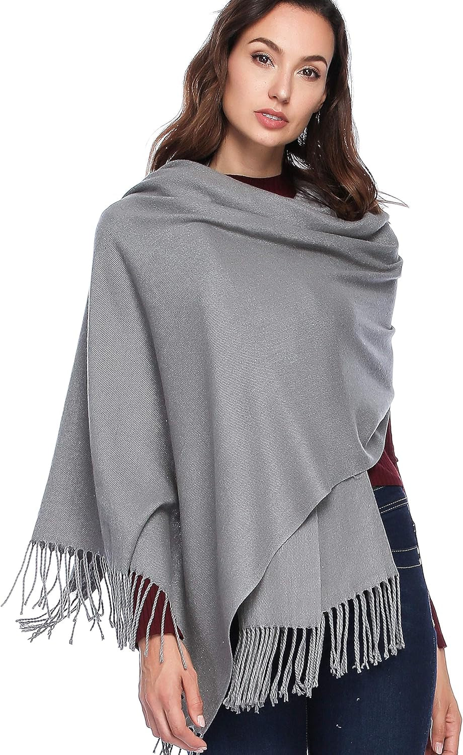 HOYAYO Extra Large Thick Pashmina Shawl Wraps - Wool Soft Winter Warm Scarves Travel Blanket for Women