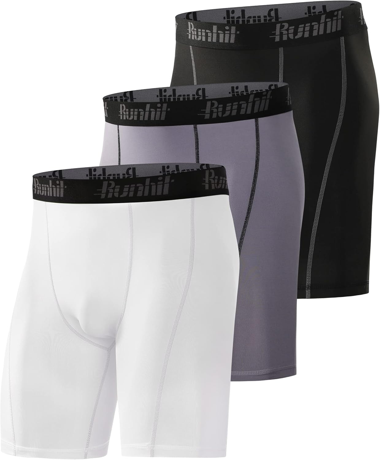 Runhit Compression Shorts Men Underwear Spandex Running Shorts Workout Athletic