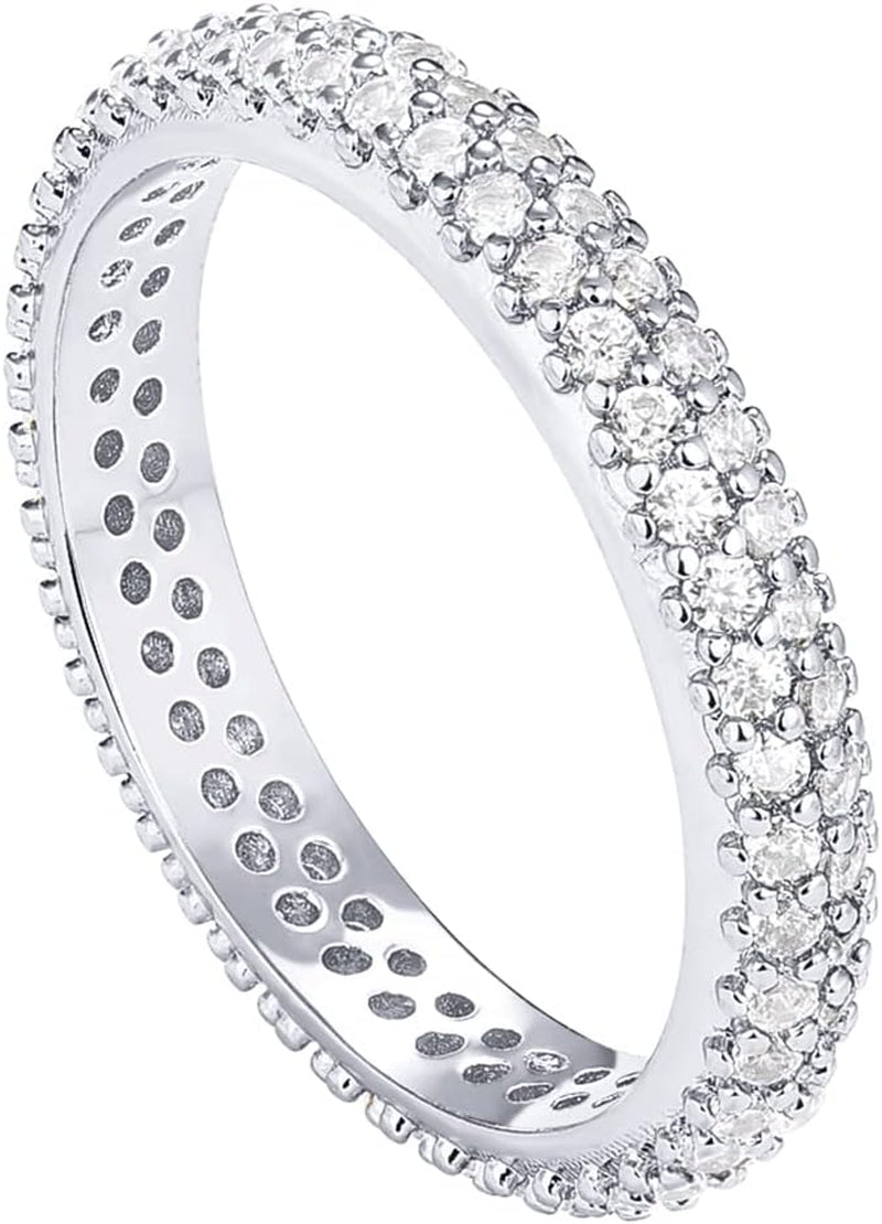 Luxury gold plated cubic zirconia band packaged in presentation box