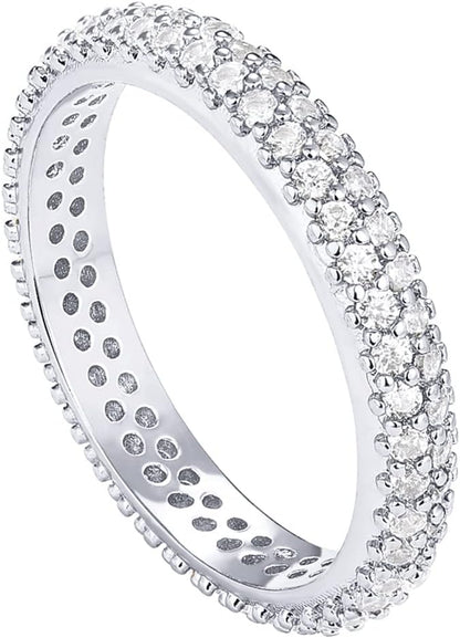 Luxury gold plated cubic zirconia band packaged in presentation box