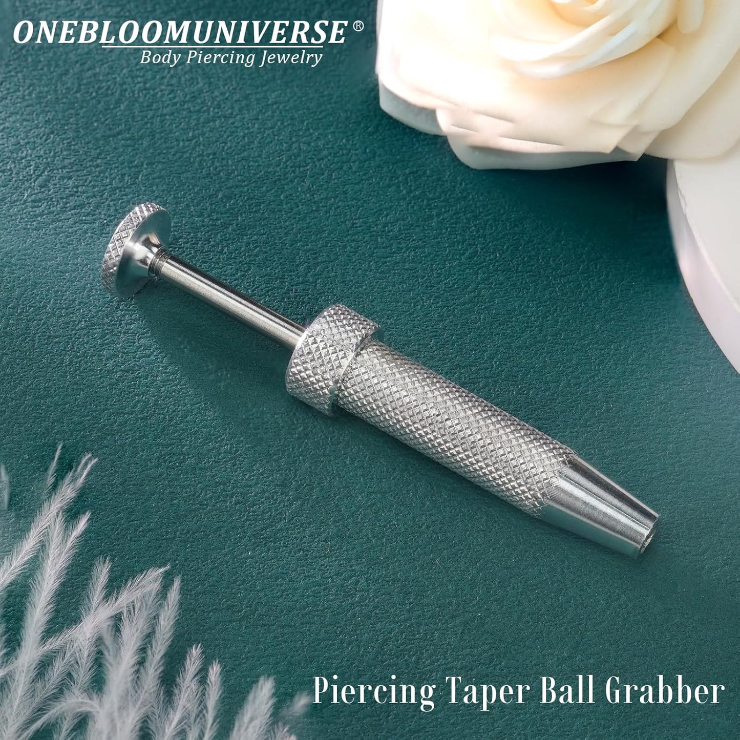 Upgraded Anti-Slip Piercing Ball Grabber Tool for Changing Jewelry-14G 16G 18G 20G Stainless Steel Threadless Insertion Pin & Flat Back Earring Applicator,Thread Body Piercing Kit for Ear Nose Lip