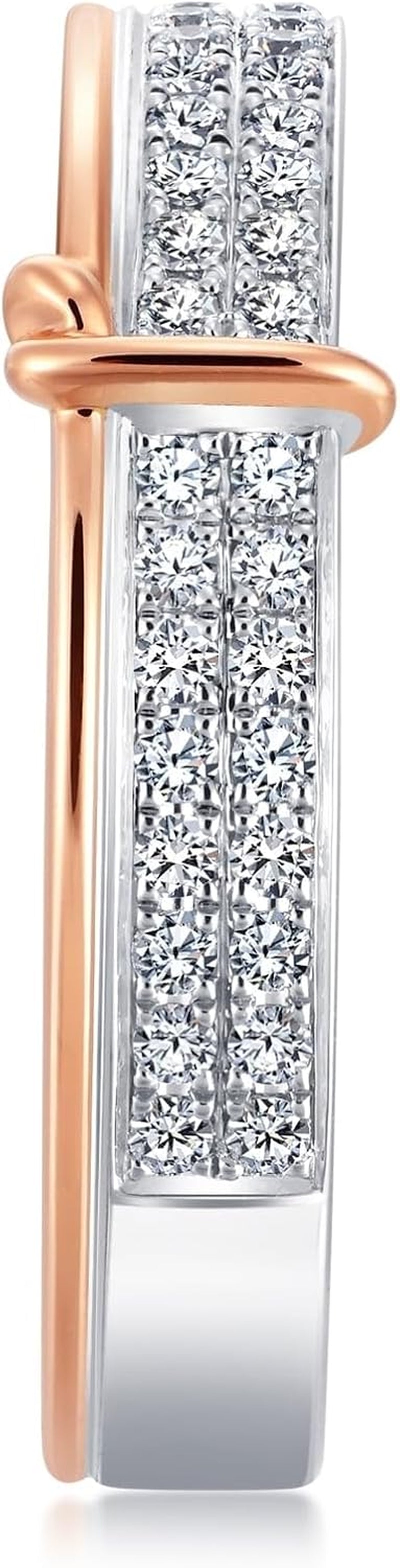18K solid gold PROMESSA diamond ring detail showing craftsmanship