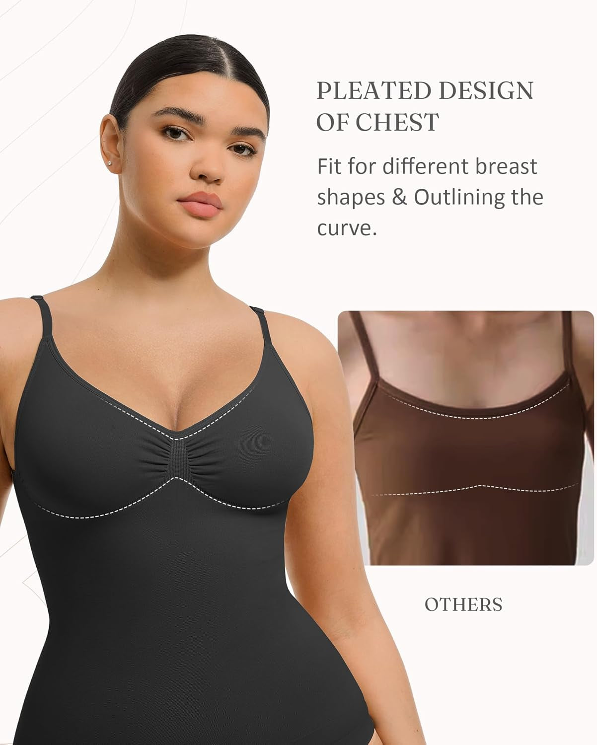 Front and back view of Feelingirl slimming tank top