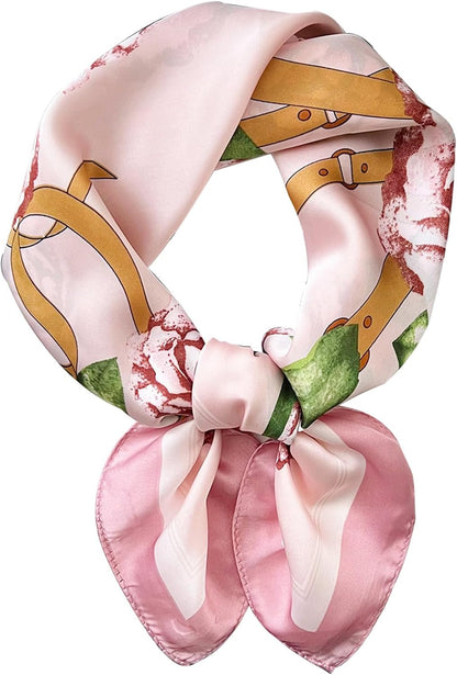 Satin Bandanas Head Scarf for Women Hair Scarves Accessories Lightweight Fashion Wrap Neck Silk Sleeping Headscarf