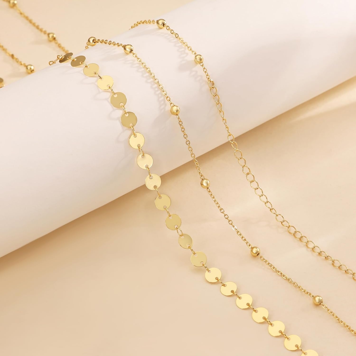 CHESKY Waist Chain for Women, Dainty 14K Gold Plated Waist Beads Gold Chain Belt for Womens Simple Body Chain Jewelry for Womens Belly Chain Y2K Belt Accessories Gold Jewelry for Women Gifts