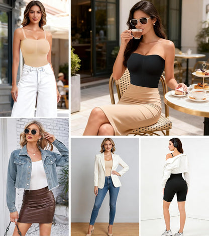 Strapless tummy control shapewear product packaging