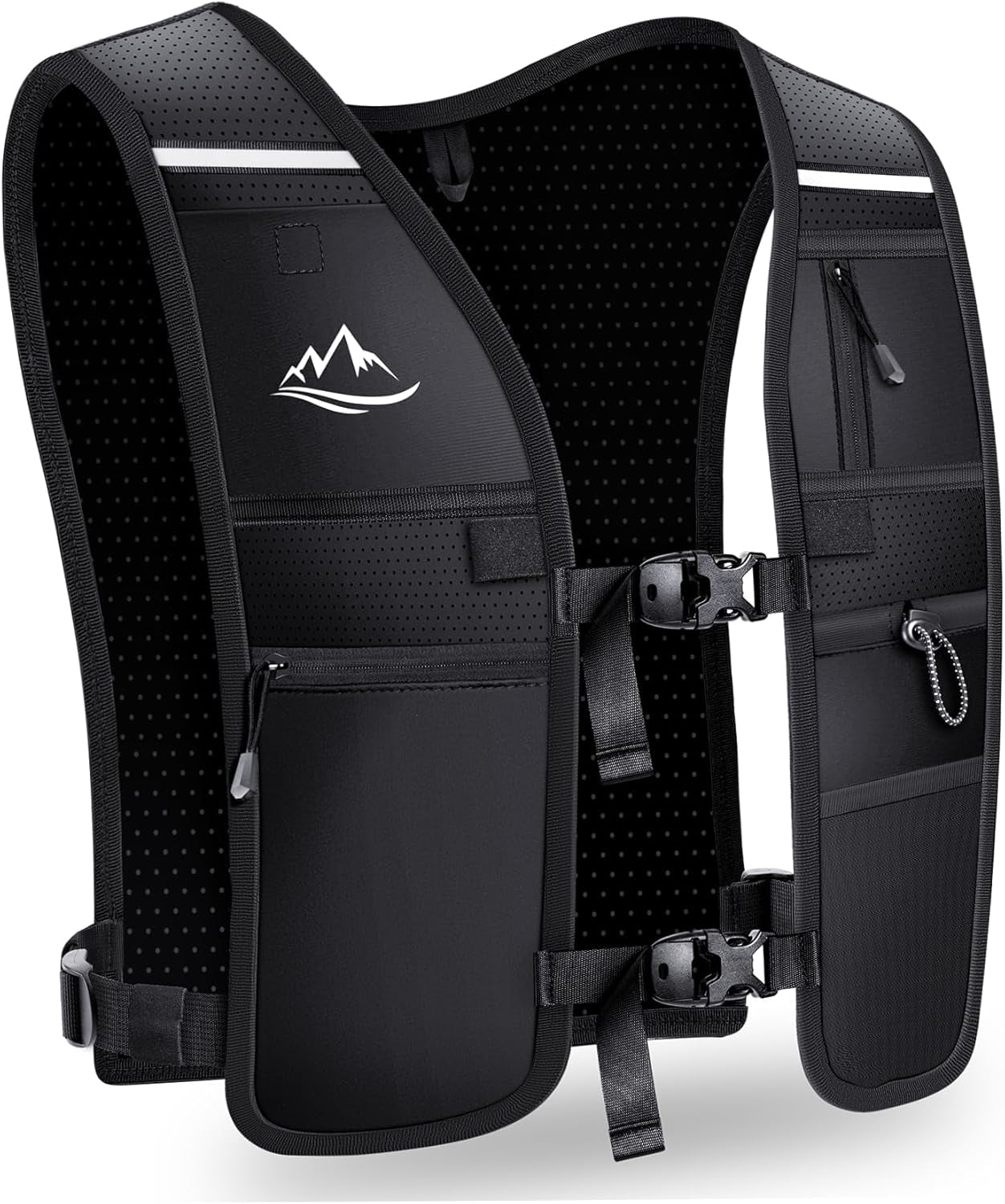 Reflective hydration running vest for men and women
