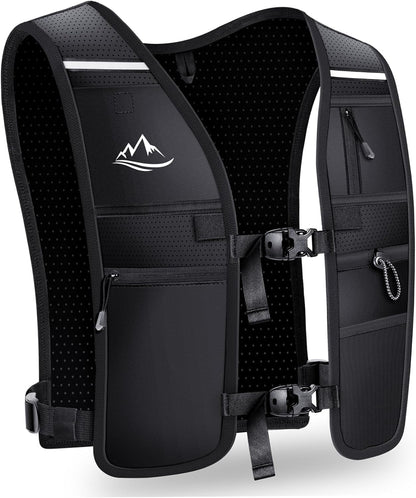 Reflective hydration running vest for men and women