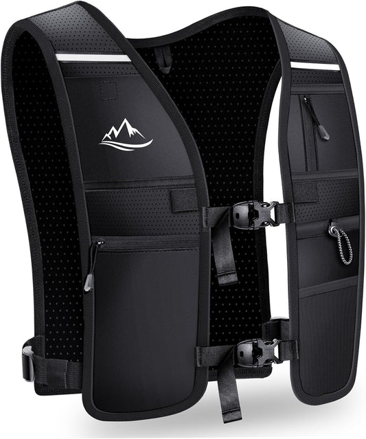 Reflective hydration running vest for men and women