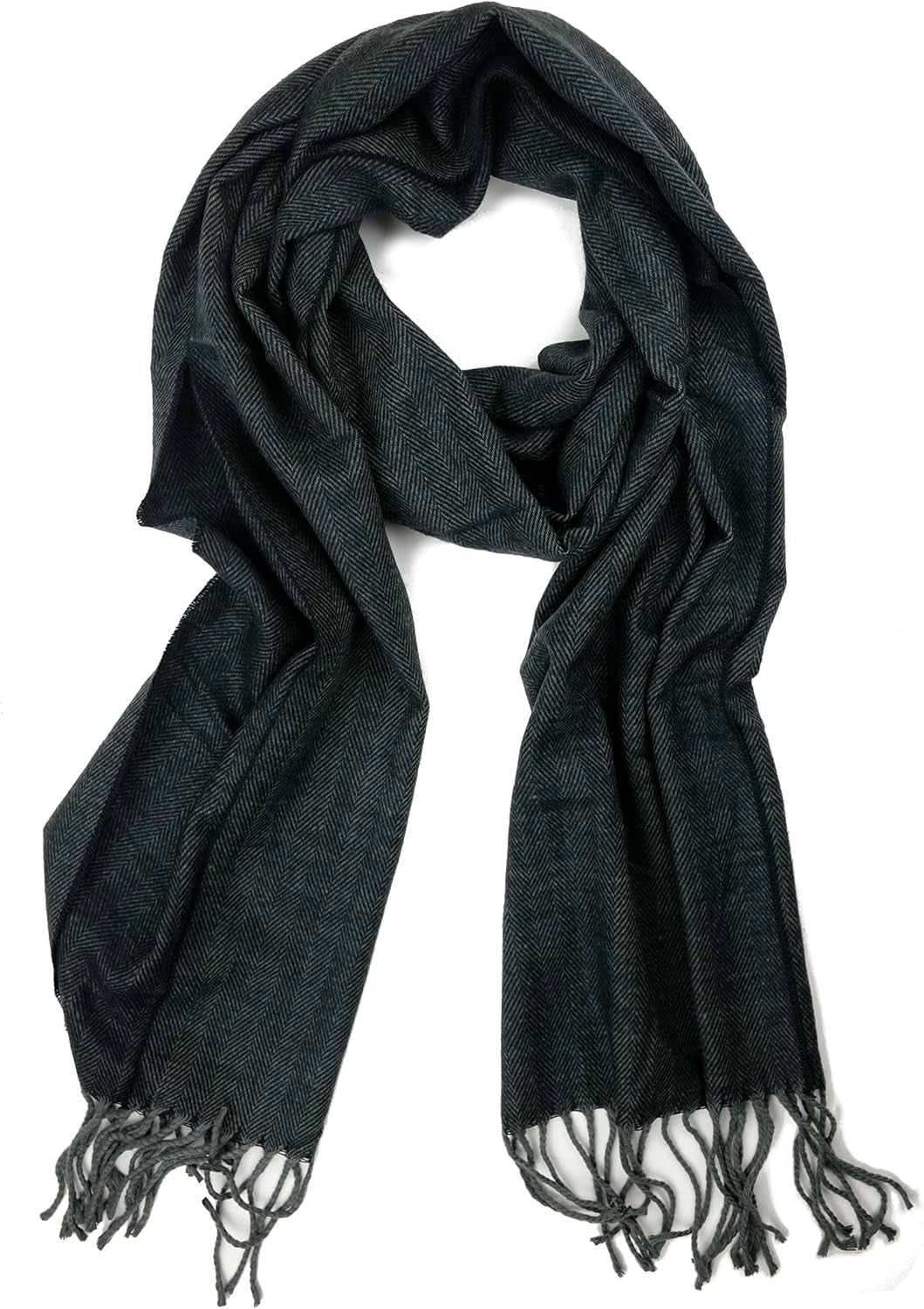 Plum Feathers Super Soft Luxurious Cashmere Feel Unisex for Men and Women Winter Scarf