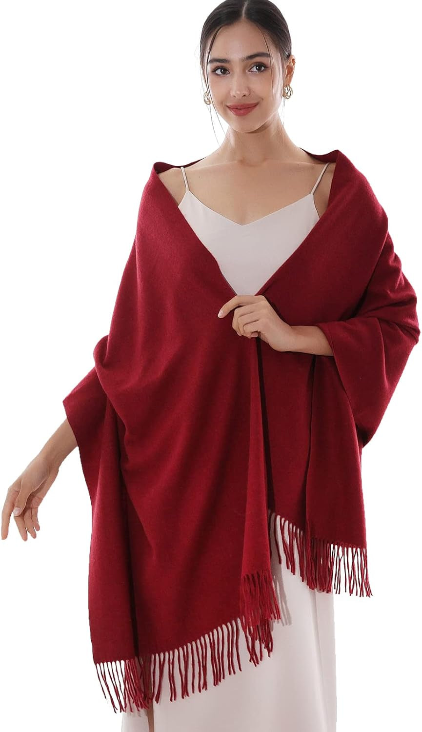 RIIQIICHY Winter Scarfs for Women Pashmina Shawls Wraps for Evening Dresses Large Warm Soft Scarves