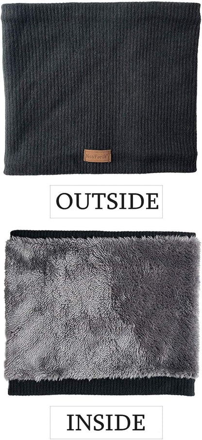 Novforth Winter Neck Warmer Men Ski, Neck Gaiter Face Scarf Women, Fleece Scarf for Men Gaiter Mask, Thick Windproof Scarves